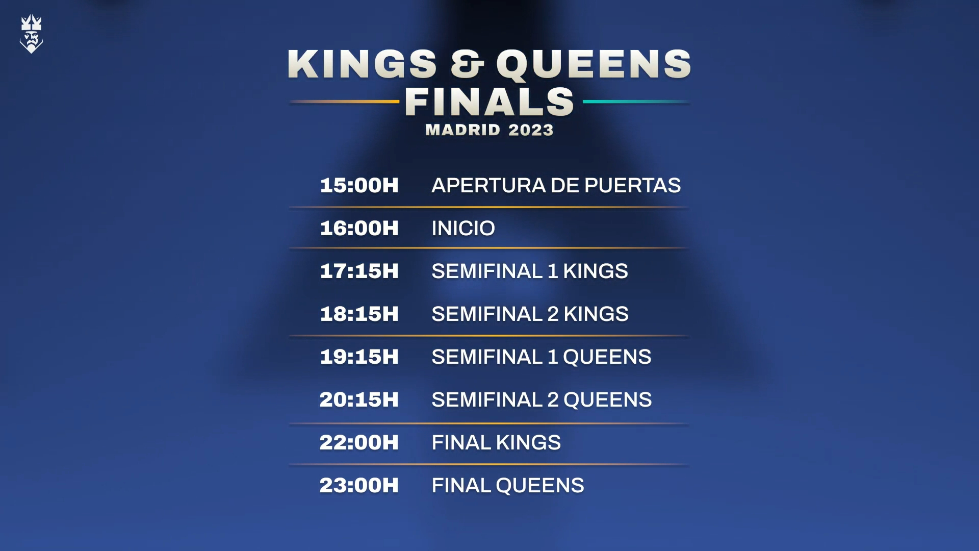 Horarios final kings cup
