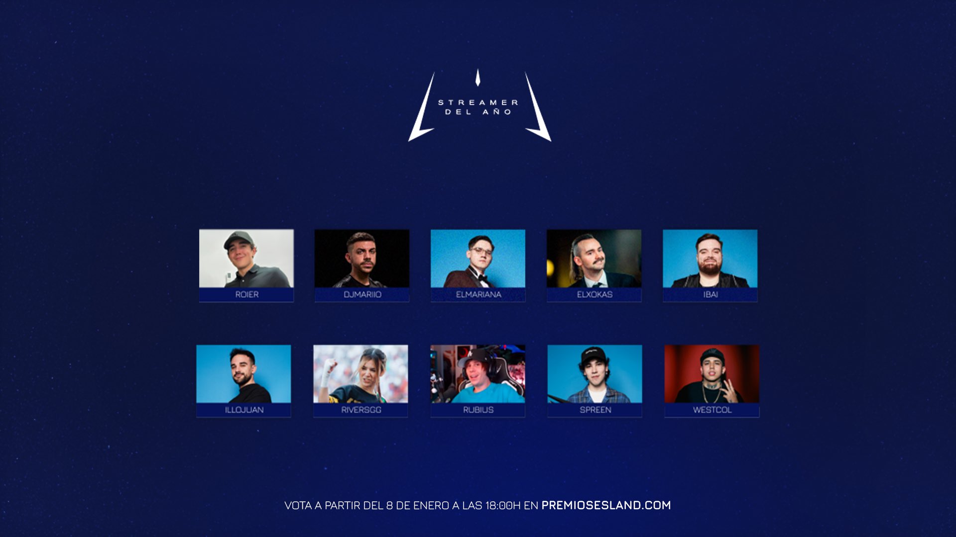 Premios ESLAND 2024 ¿Quiénes son los nominados a mejor streamer del